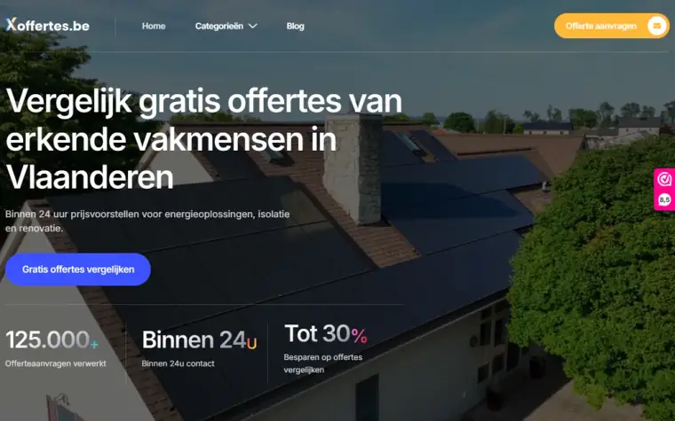 Screenshot van xoffertes.be